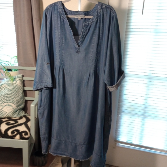 Avenue Dresses & Skirts - Plus size Tencel denim dress